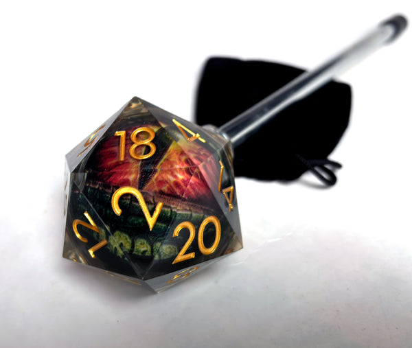 D20 WITH EYEBALL SHOOTER ROD