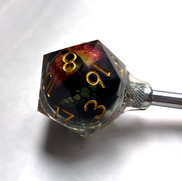 D20 WITH EYEBALL SHOOTER ROD