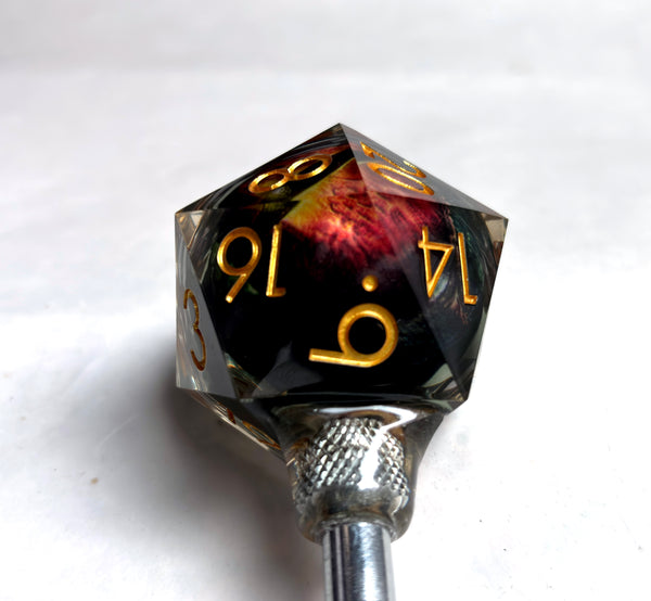 D20 WITH EYEBALL SHOOTER ROD