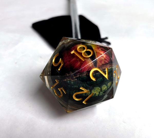 D20 WITH EYEBALL SHOOTER ROD