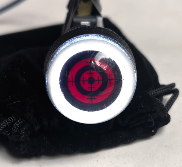 CROSS HAIRS GLASS EYE START BUTTON