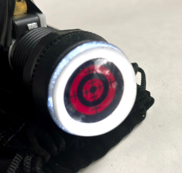 CROSS HAIRS GLASS EYE START BUTTON