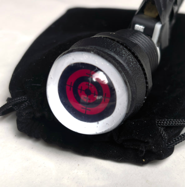CROSS HAIRS GLASS EYE START BUTTON