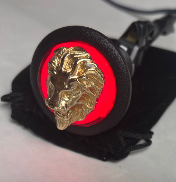 GOLD LIONHEAD START BUTTON