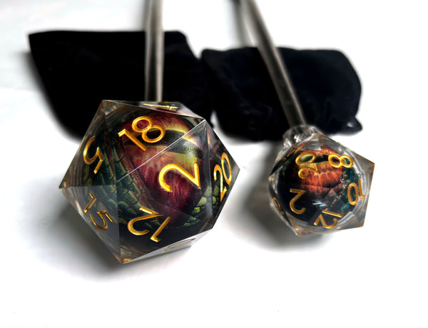 D20 WITH EYEBALL SHOOTER ROD