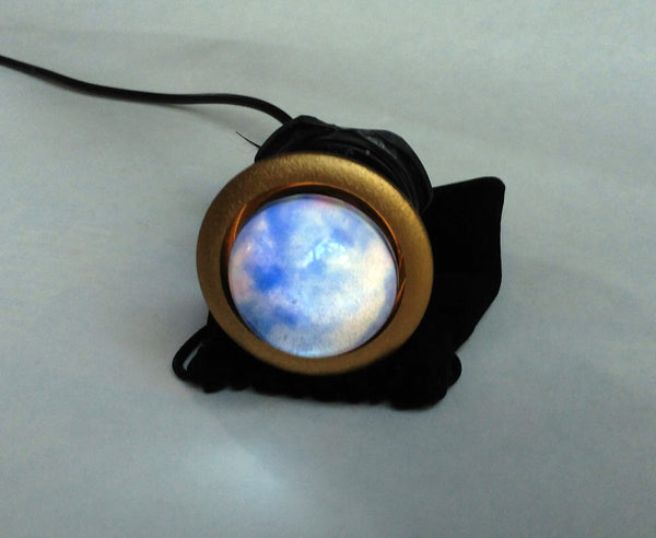 CRYSTAL IN RECESSED DOME LIGHTED START BUTTON