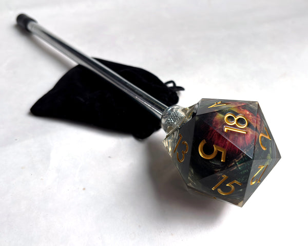 D20 WITH EYEBALL SHOOTER ROD