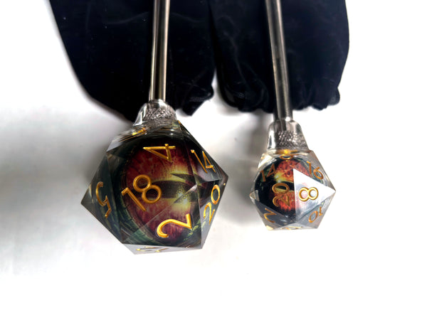 D20 WITH EYEBALL SHOOTER ROD